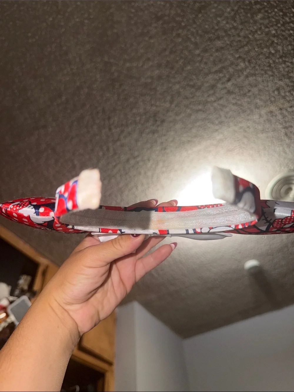 Hello Kitty Red and White Polka Dot Character Ear Headband